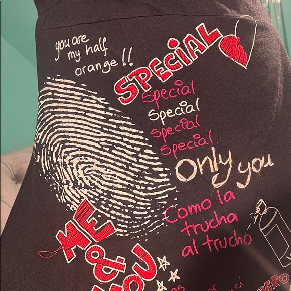 Disguise Black A-Line Skirt with Graphic Print - Picture 4 of 11